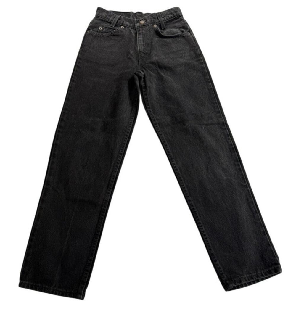 Vintage 90s Levi's 550 Student Orange Tab USA Black Jeans W27 L28 Relaxed Fit
